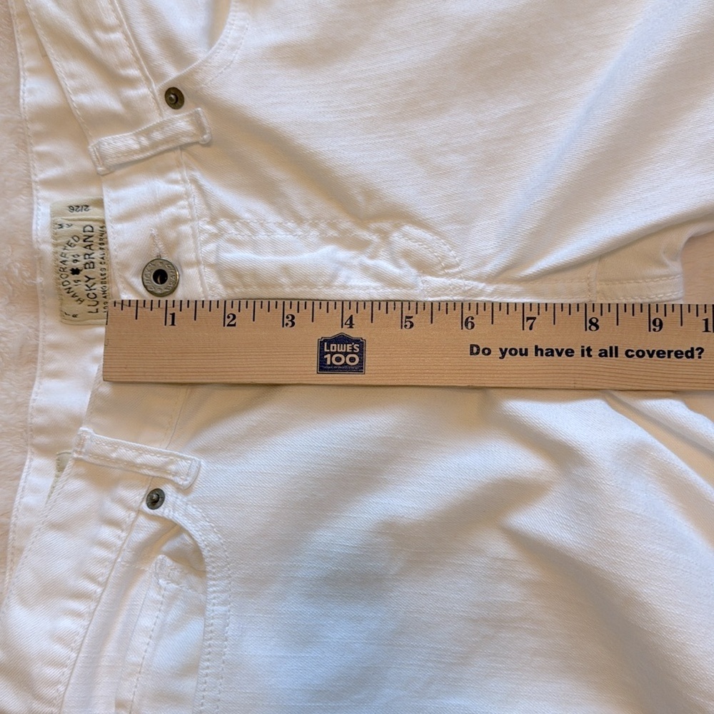 Lucky Brand Sienna Cigarette White Denim Jeans - Picture 9 of 13